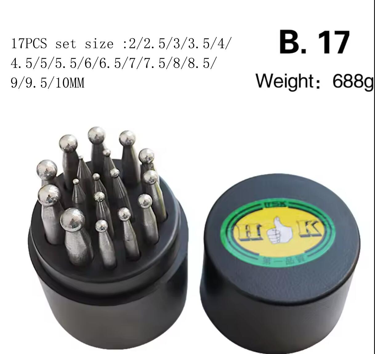 Dapping Block And Punch Set Jewelry Doming - Steel Dapping Doming Punch Set with