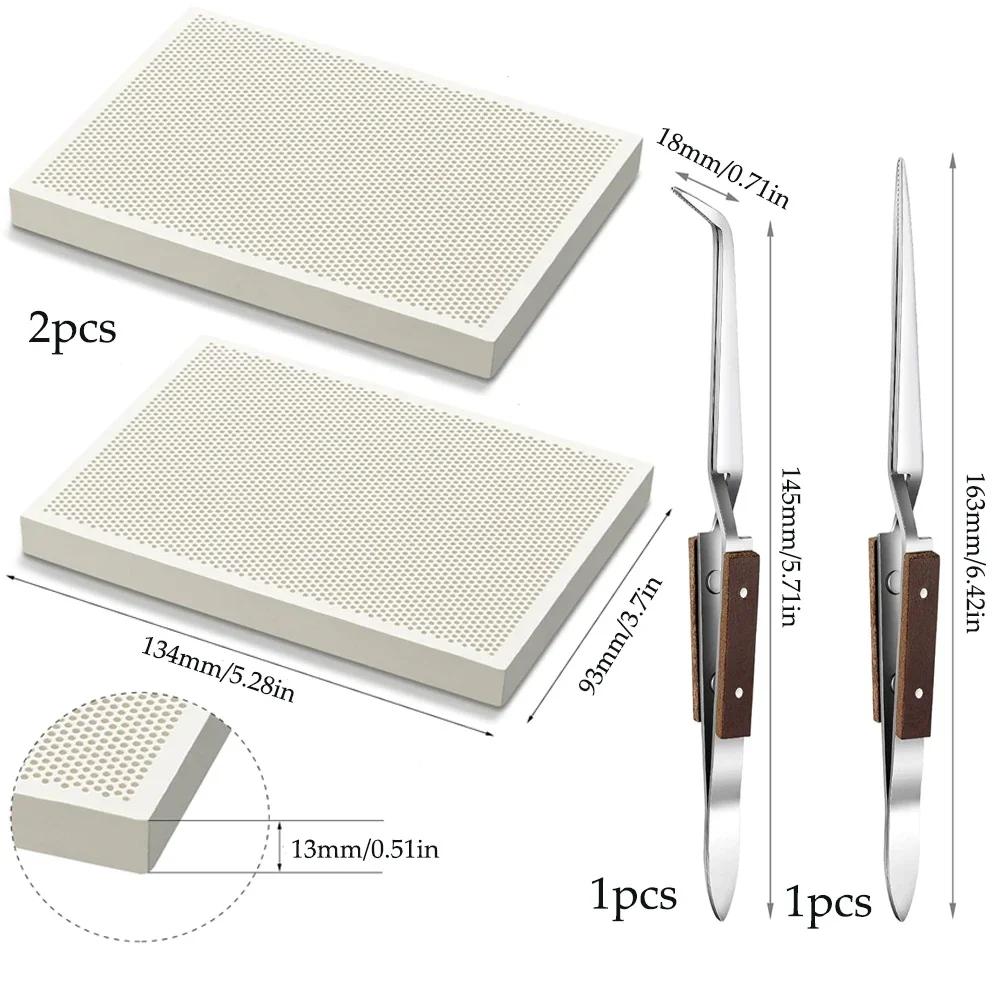 Jewelry Soldering Board Ceramic Honeycomb - Ceramic Honeycomb Soldering Pad Set-Jewelry Welding