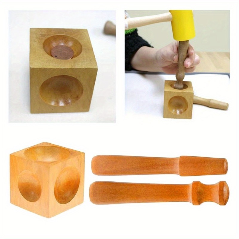 Jewelry Accessories Square Too - Dapping Block And Punch Set Jewelry Doming review and price