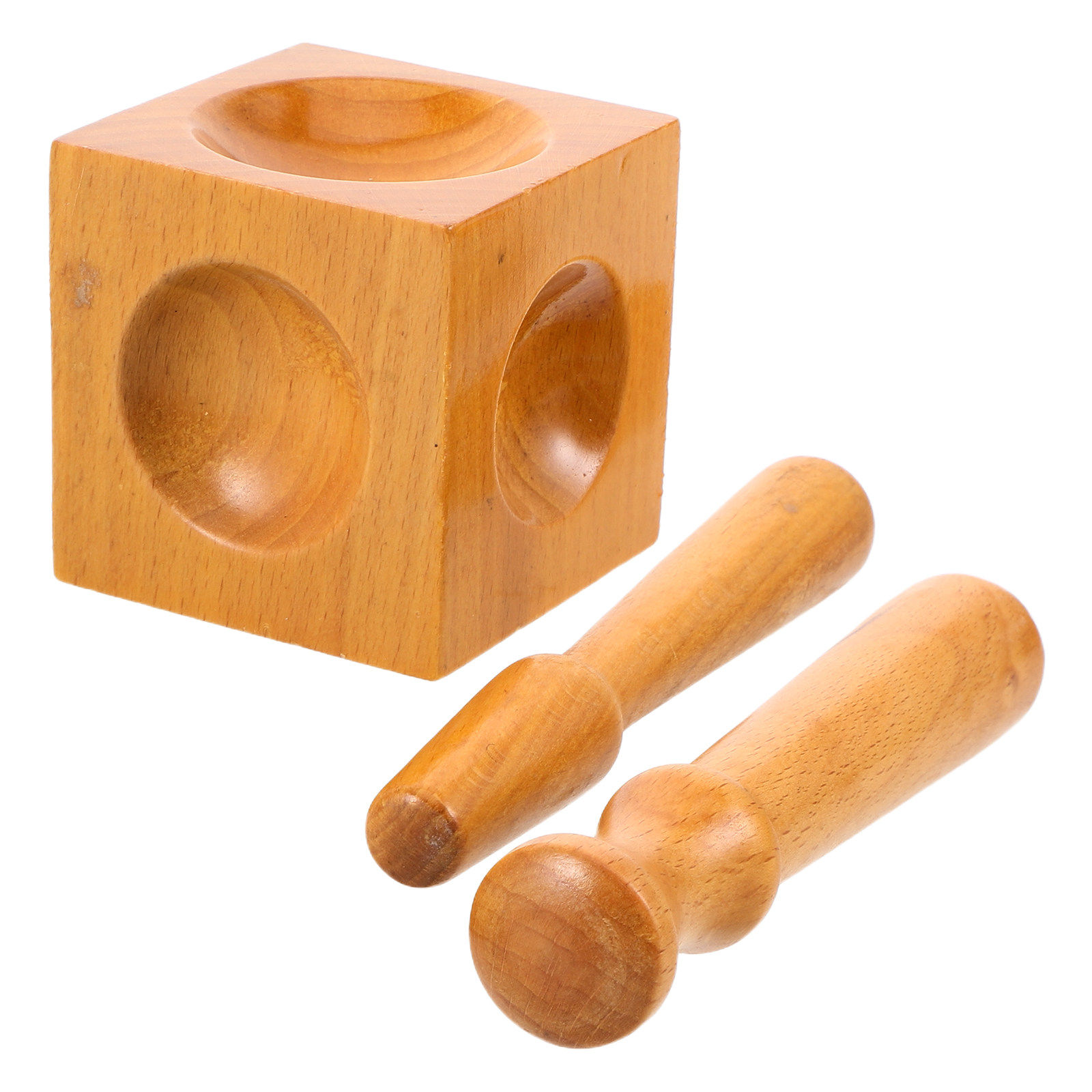 1Set Wood Dapping Block Set Wo - Dapping Block And Punch Set Jewelry Doming review and price