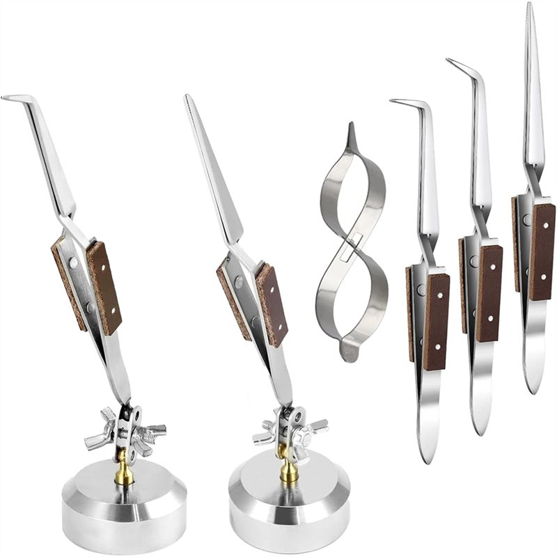 AT63-Soldering Tweezers With B - Third Hand Soldering Tweezers Base Clamp review and price