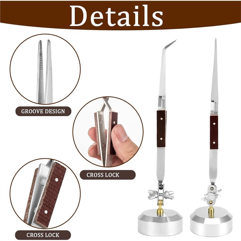 AT63-Soldering Tweezers With B - Third Hand Soldering Tweezers Base Clamp review and price