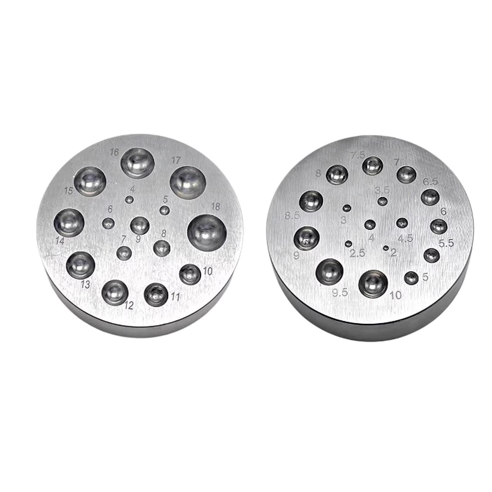 Jewelry Making Steel Dapping D - Dapping Block And Punch Set Jewelry Doming review and price