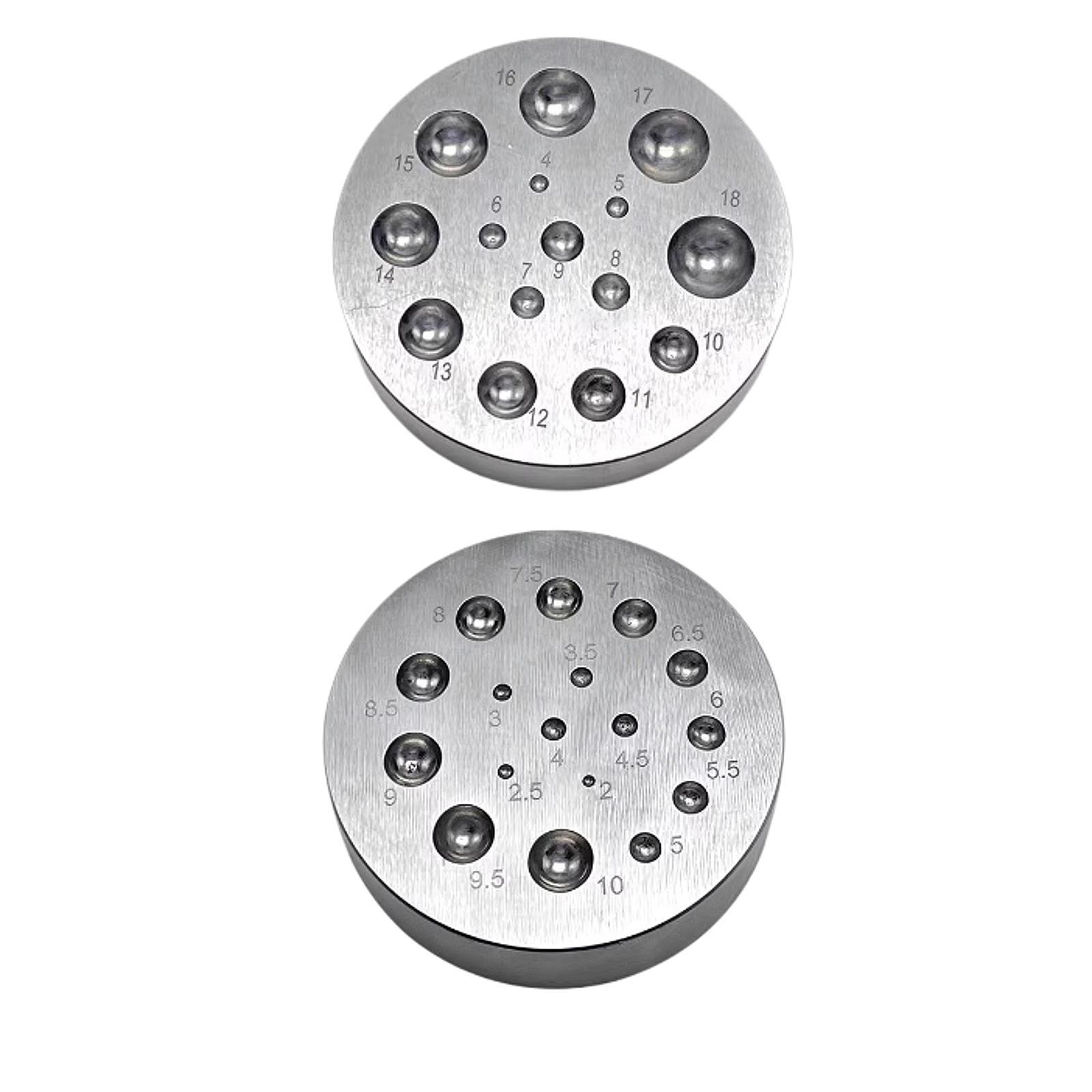 Jewelry Making Steel Dapping D - Dapping Block And Punch Set Jewelry Doming review and price