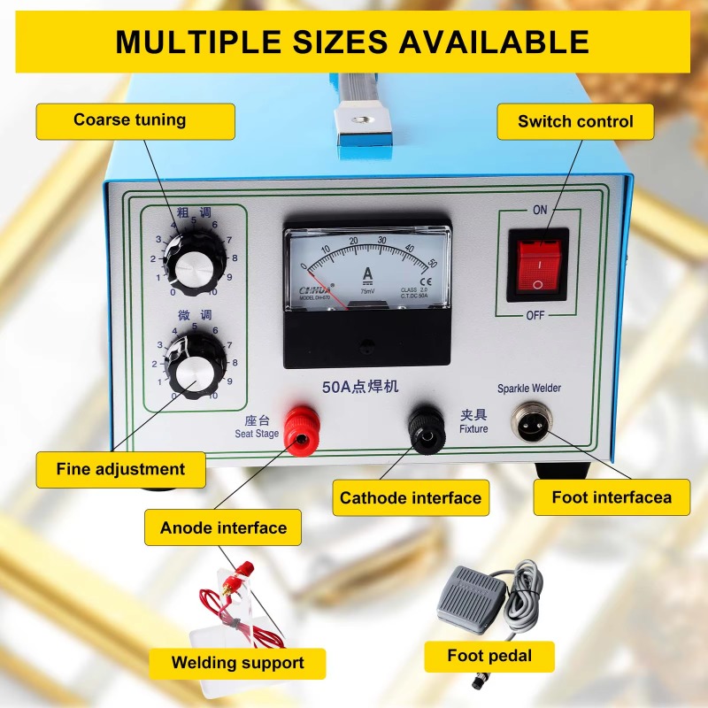 30/50/80/100A Pulse Sparkle Ar - Argon Spot Welder Jewelry Welding Machine review and price