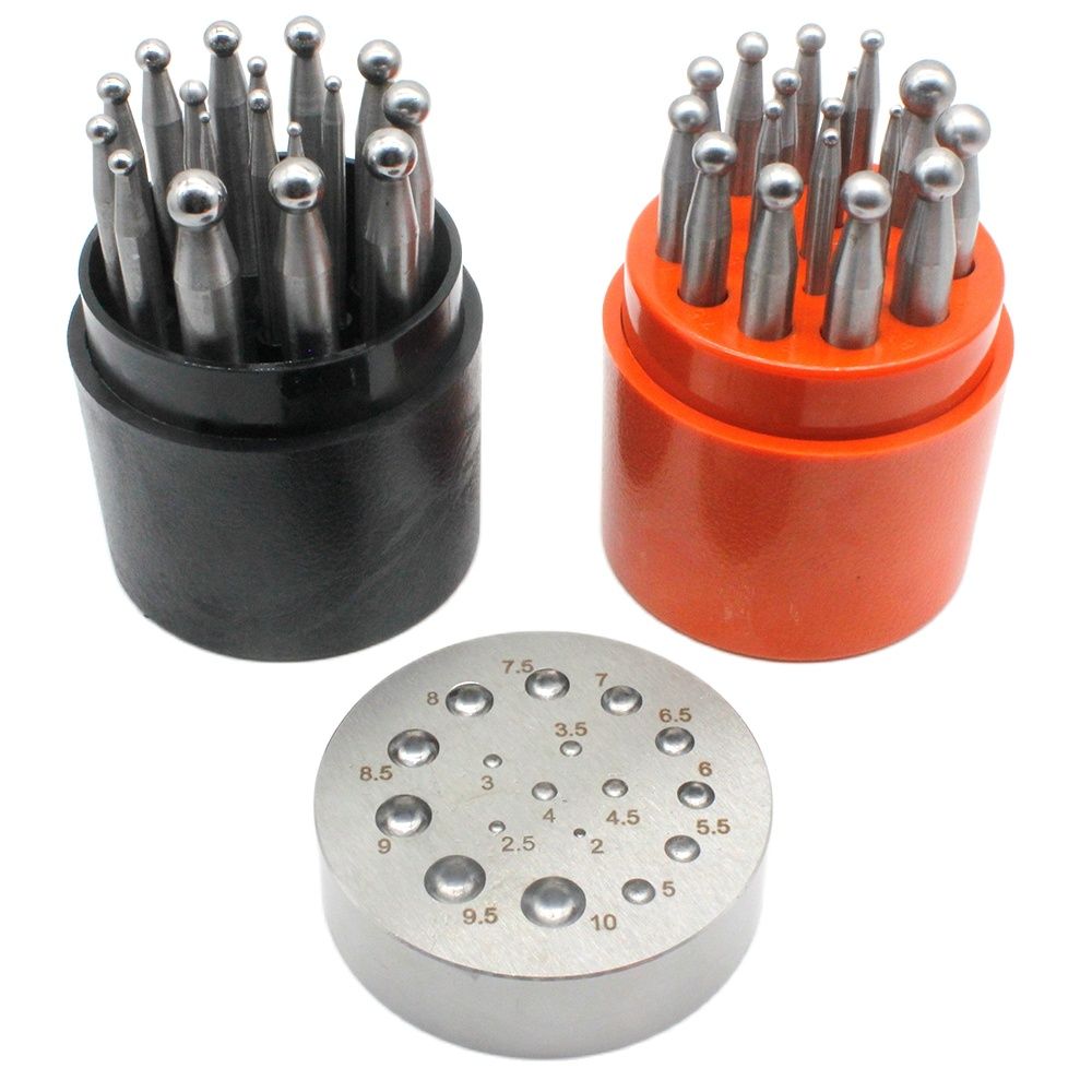 17PCS Punches Set Dapping Bloc - Dapping Block And Punch Set Jewelry Doming review and price