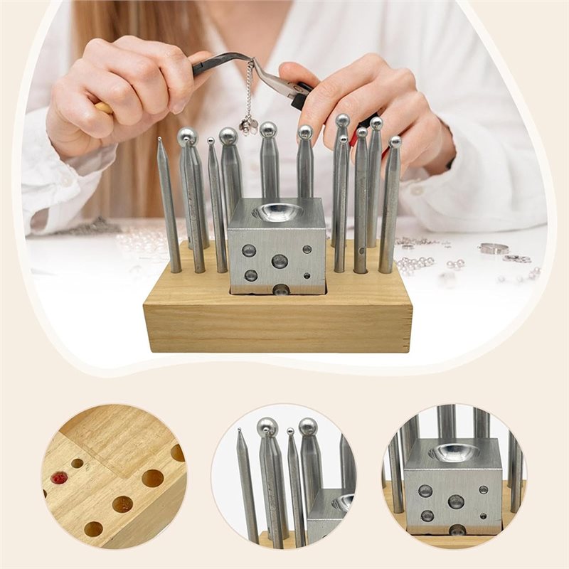 BAAG-For Jewelry Making And Me - Dapping Block And Punch Set Jewelry Doming review and price