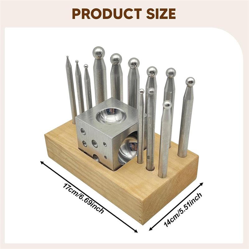 BAAG-For Jewelry Making And Me - Dapping Block And Punch Set Jewelry Doming review and price