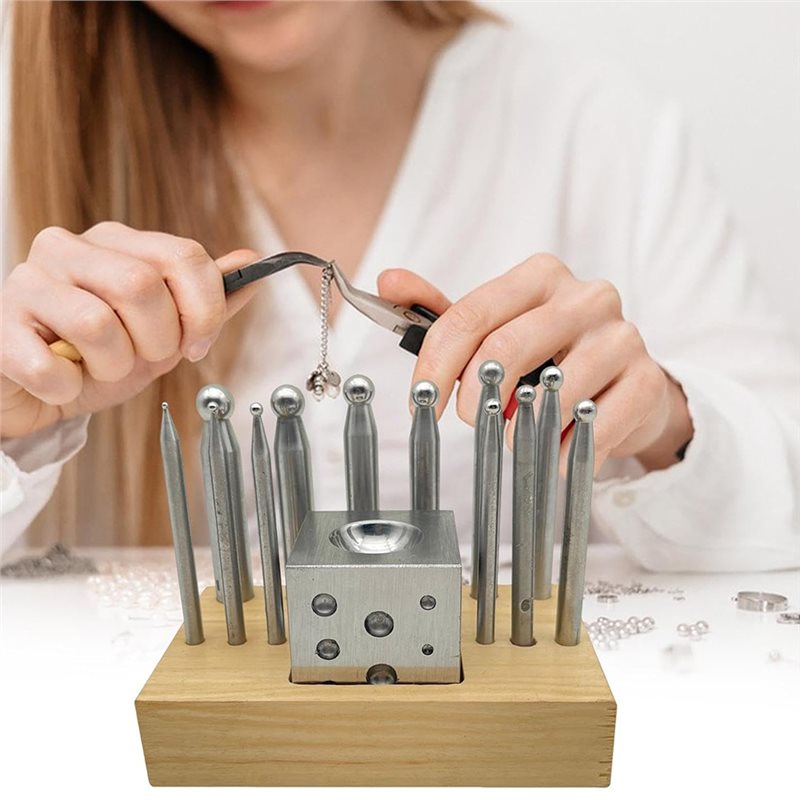 BAAG-For Jewelry Making And Me - Dapping Block And Punch Set Jewelry Doming review and price