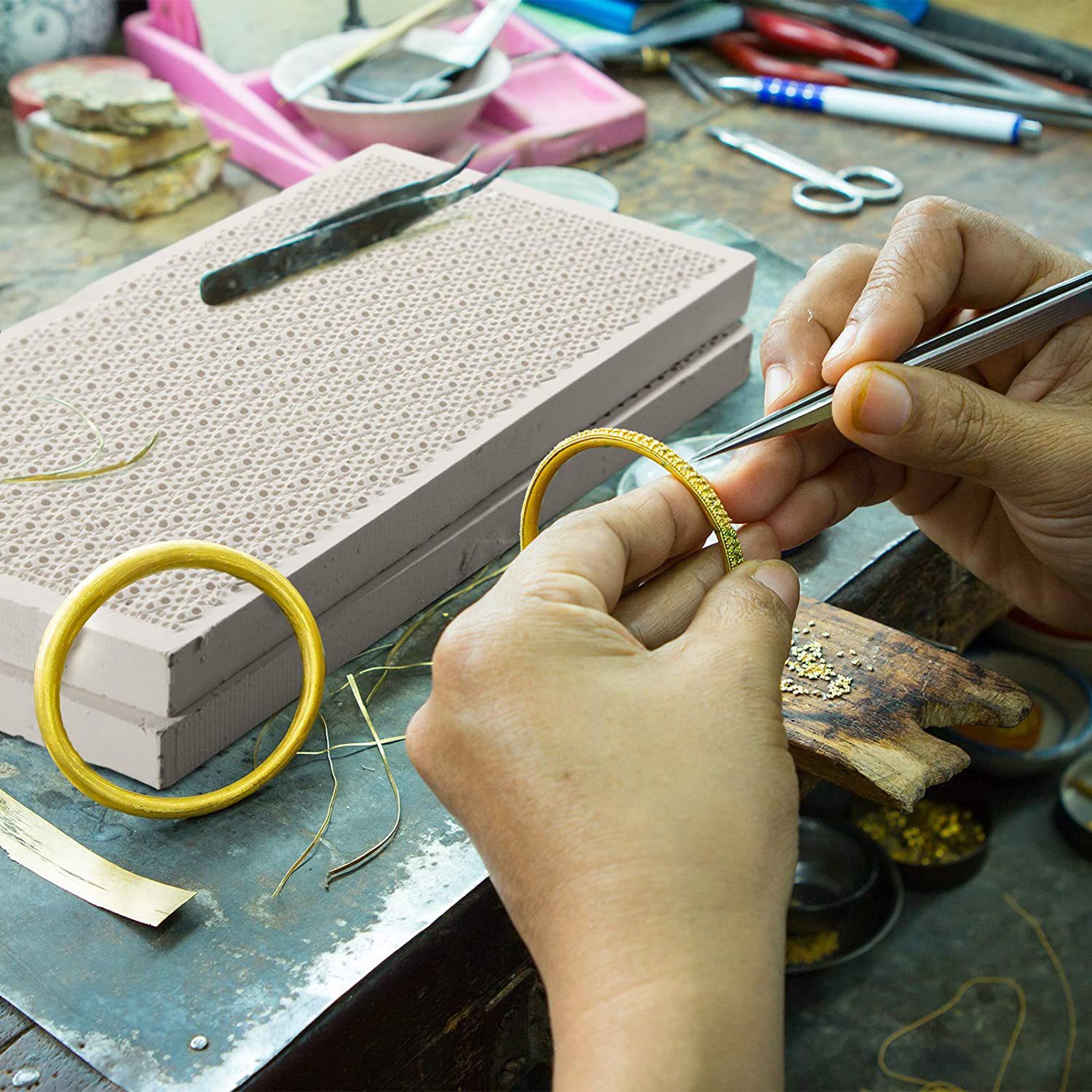 Ceramic Honeycomb Soldering Bo - Jewelry Soldering Board Ceramic Honeycomb review and price
