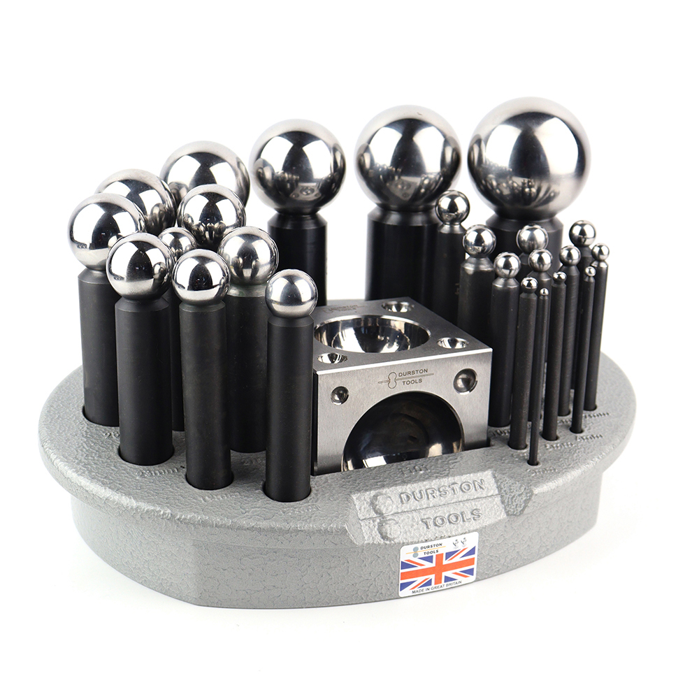 Durston 3-50mm Hardened Steel  - Dapping Block And Punch Set Jewelry Doming review and price