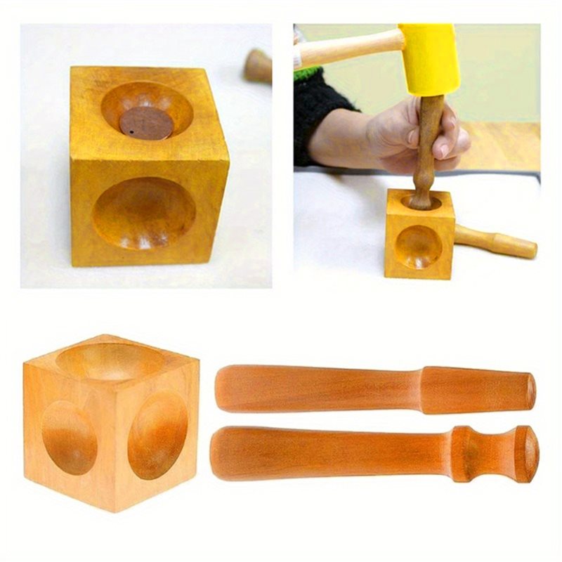 ABVC Jewelry Dapping Making To - Dapping Block And Punch Set Jewelry Doming review and price