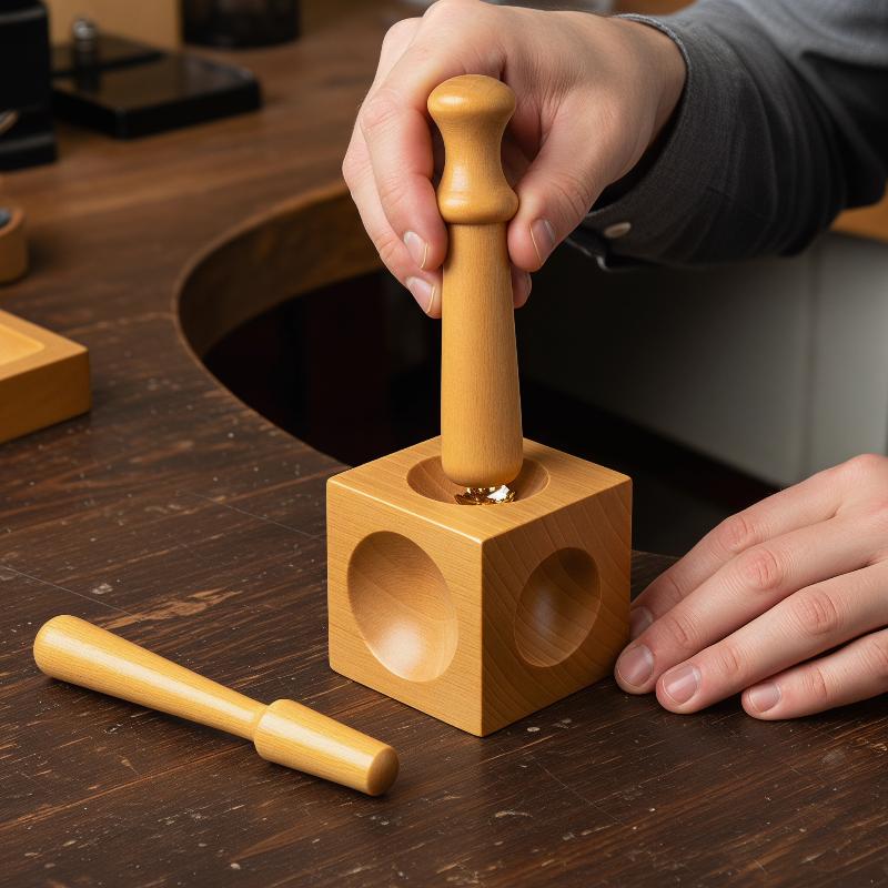 Jewelry Accessories Square Too - Dapping Block And Punch Set Jewelry Doming review and price